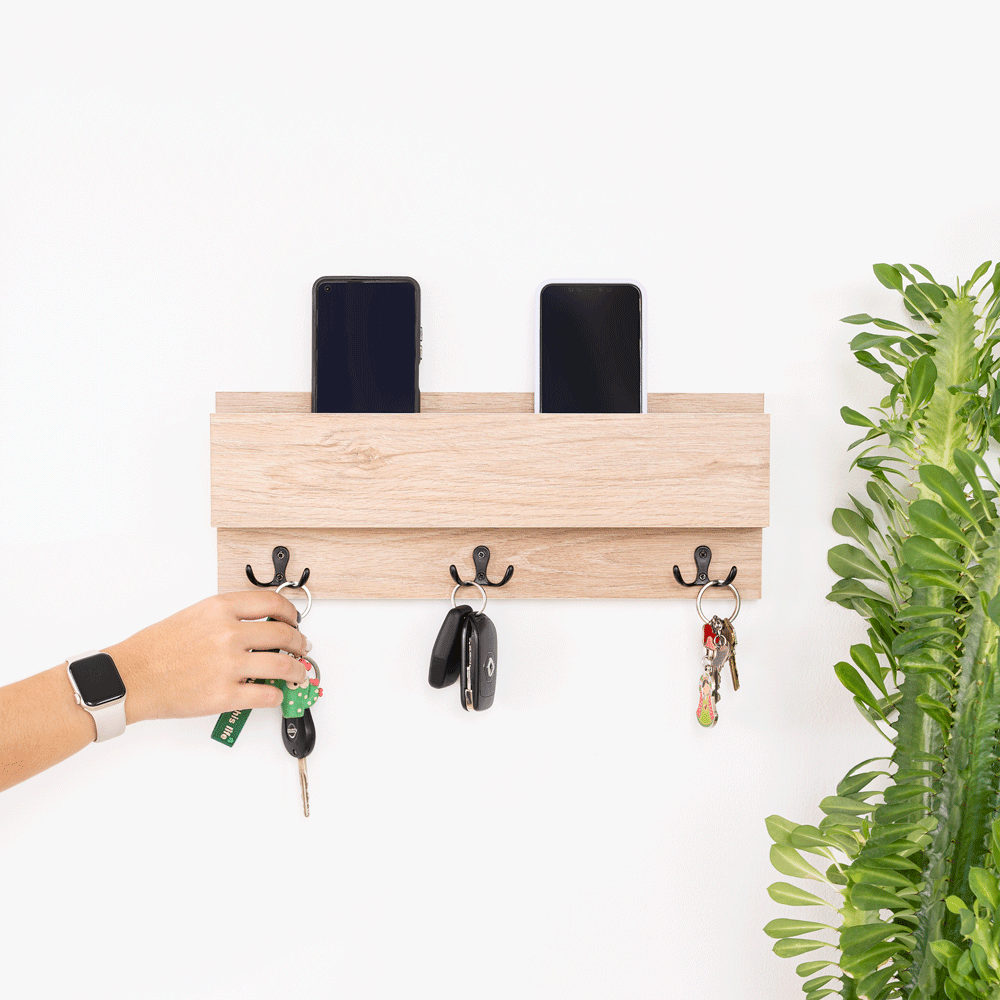 Perchero para colgar llaves Kenia diseno moderno VIRTUAL MUEBLES