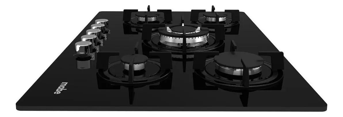 Estufa De Empotrar Mabe 76cms 5 Puestos Gas Natural, Negro
