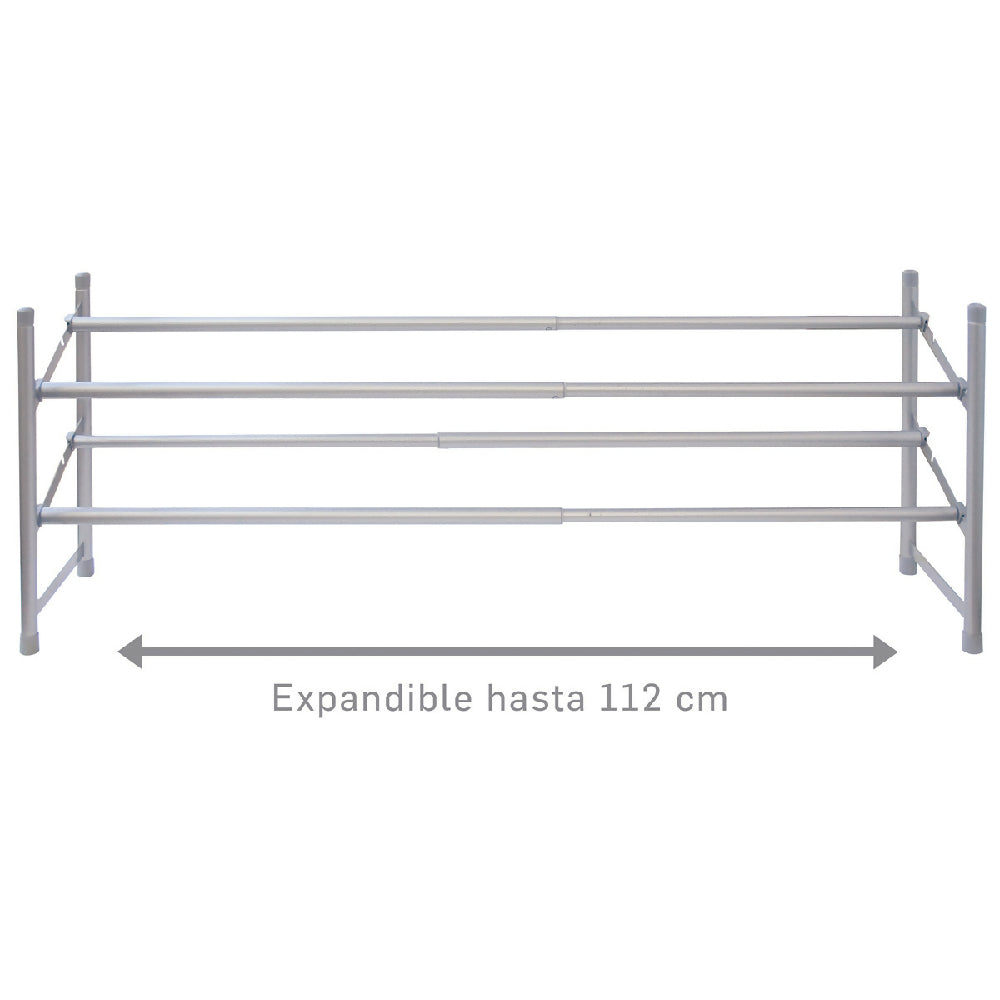 Zapatero Expandible Rejiplas 2 Niveles Ajustable y Apilable