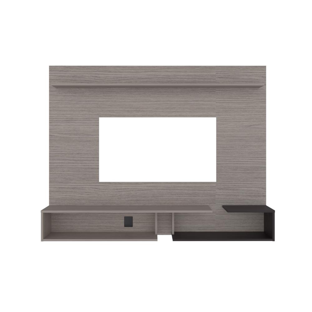 Panel de TV Desa, Positano y Kronos Wengue, con Espacio para Televisor de hasta 65" ZF