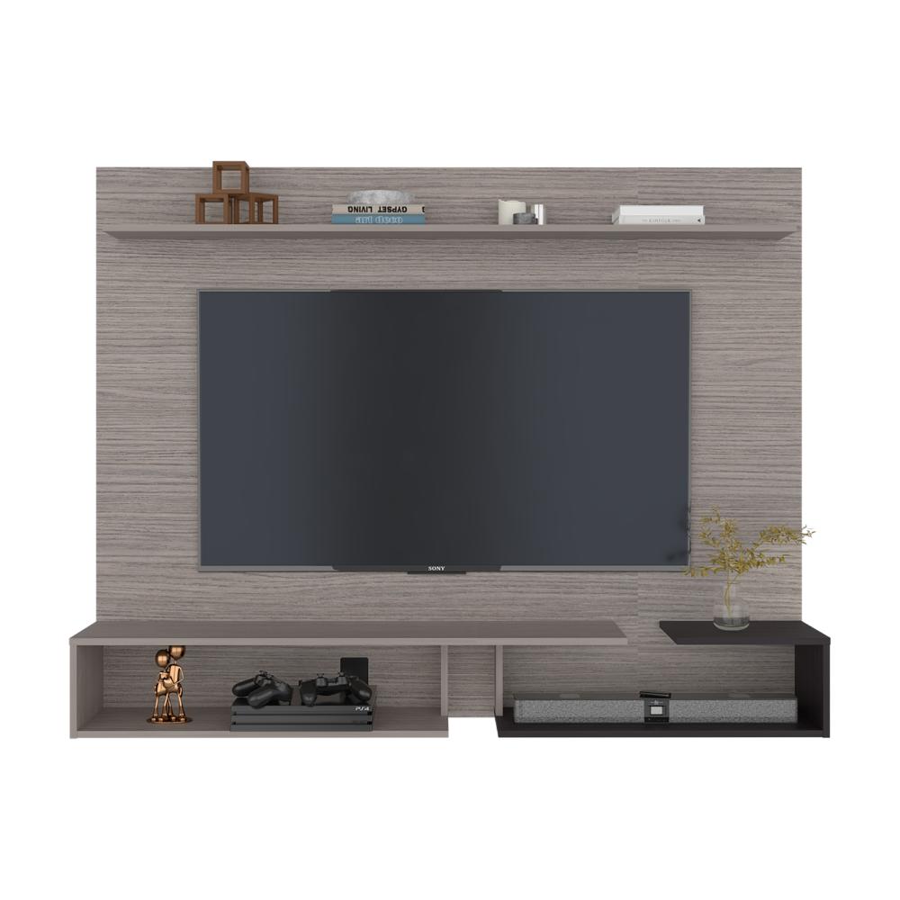 Panel de TV Desa, Positano y Kronos Wengue, con Espacio para Televisor de hasta 65" ZF