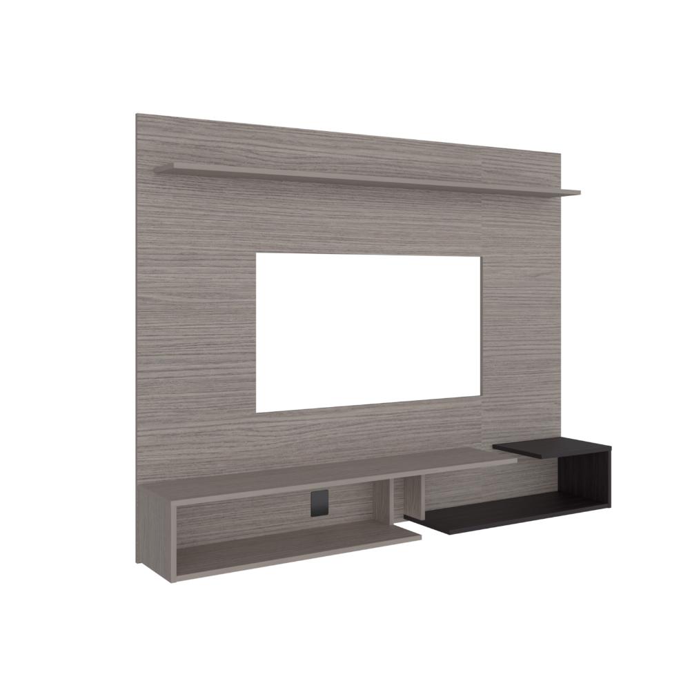 Panel de TV Desa, Positano y Kronos Wengue, con Espacio para Televisor de hasta 65" ZF