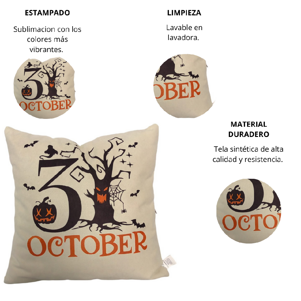 Cojin Octubre material