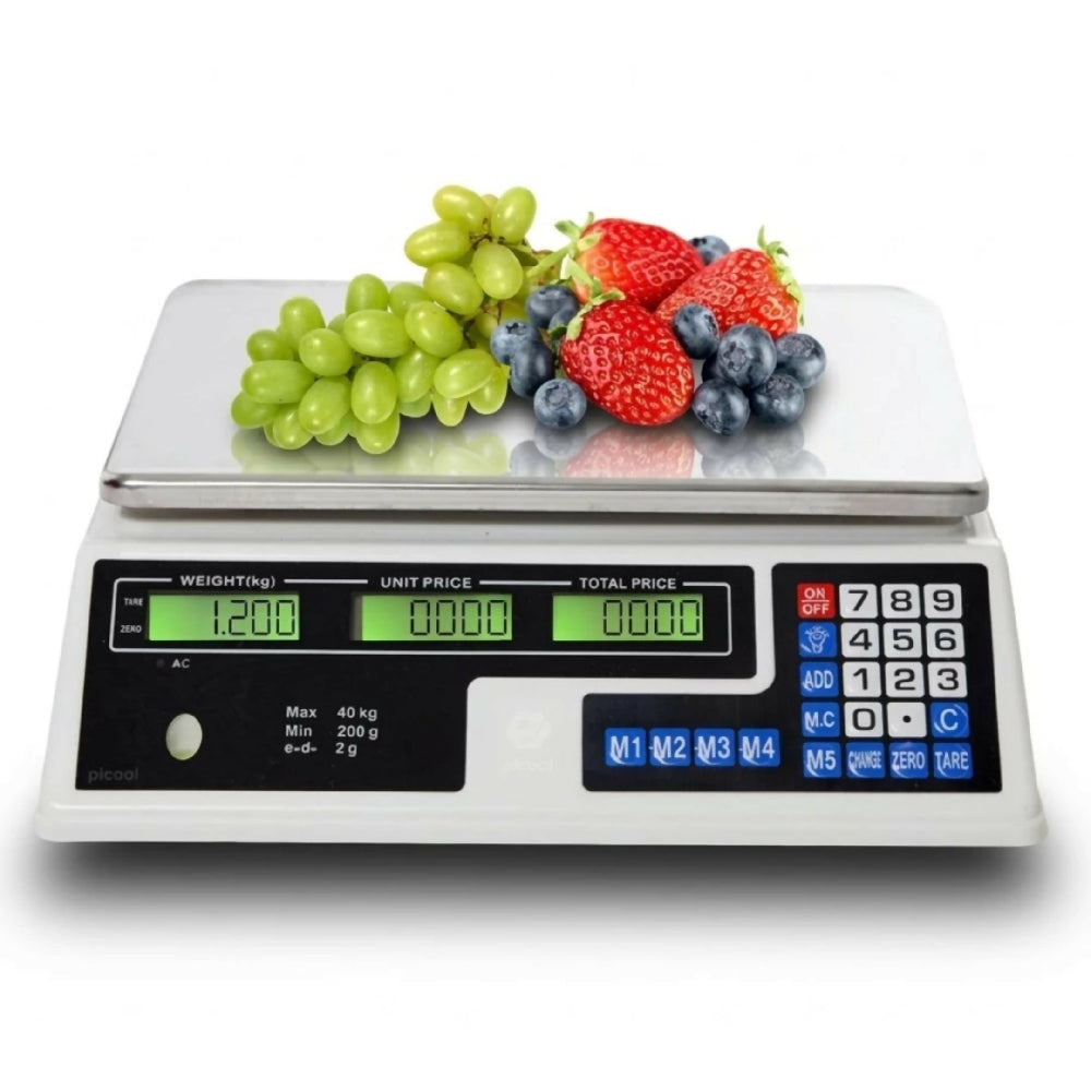 Bascula Digital Comercial 40kg Peso Electronico Alta Precision Pantalla Lcd