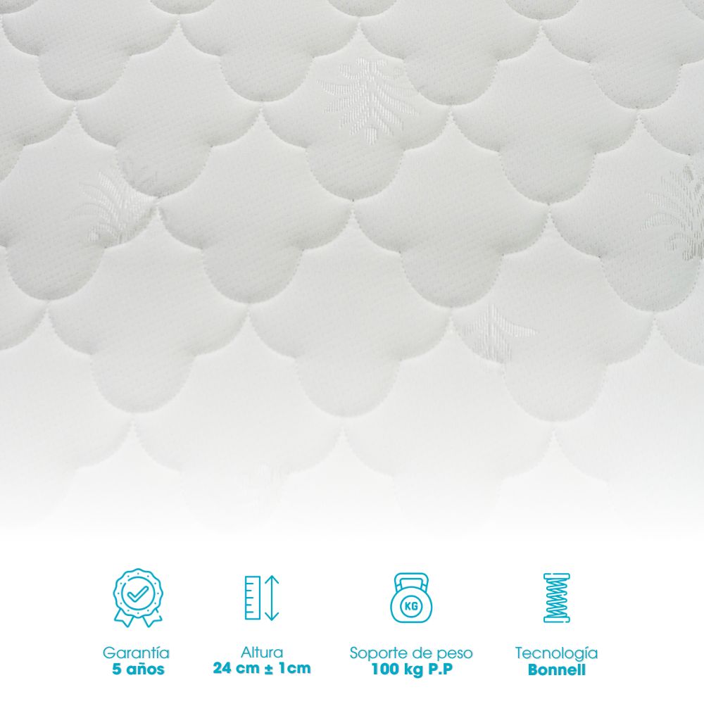 Colchón Vonnel Queen 200 X 200 Cm  Termocasata Plus