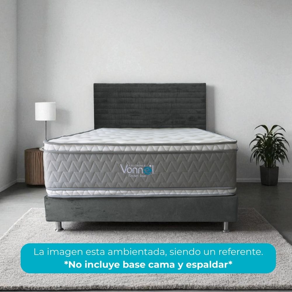 Colchón Vonnel Queen 160 X 190 Cm  Pocketbox Confort Dc
