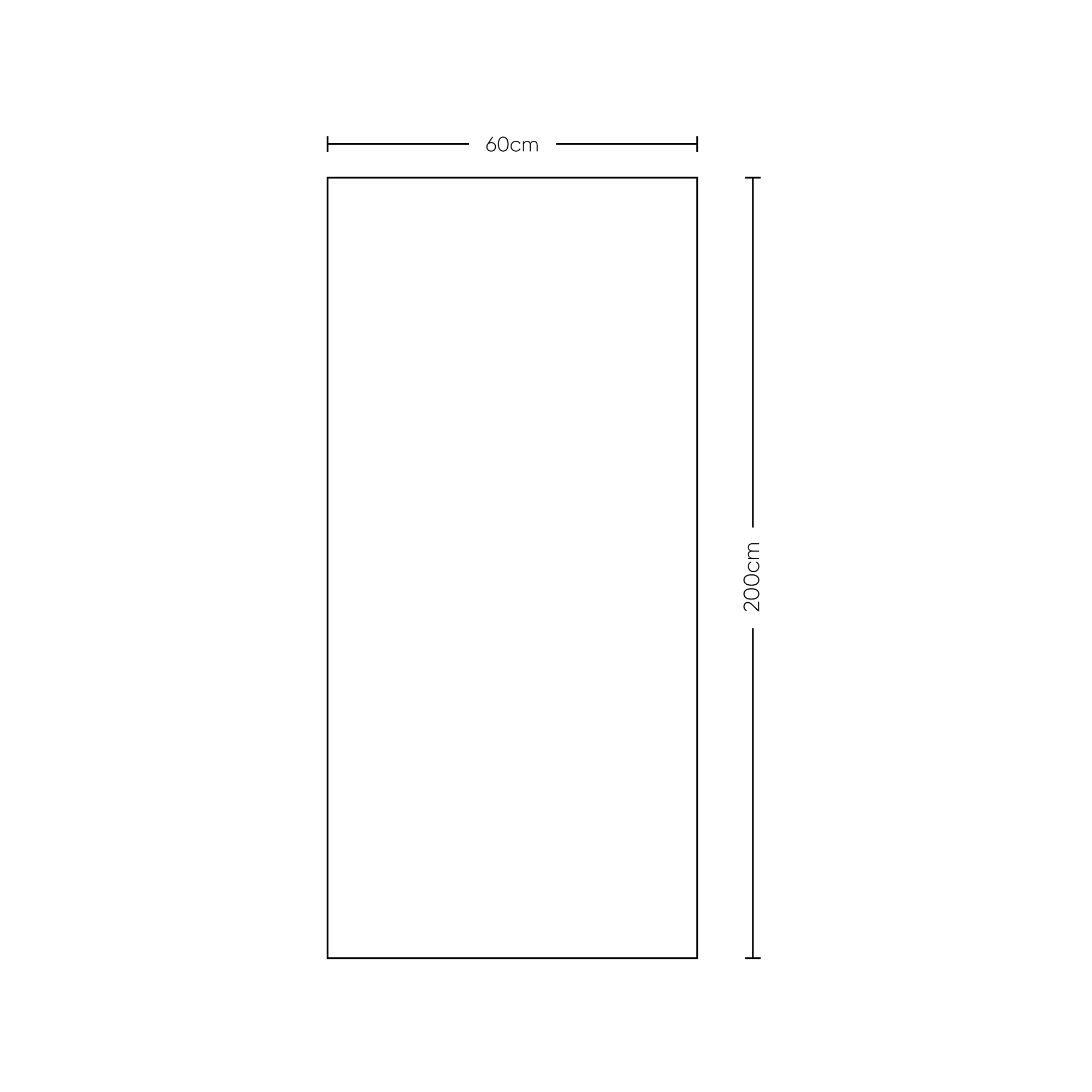 Puerta Cedro Clasico 60x200 cm
