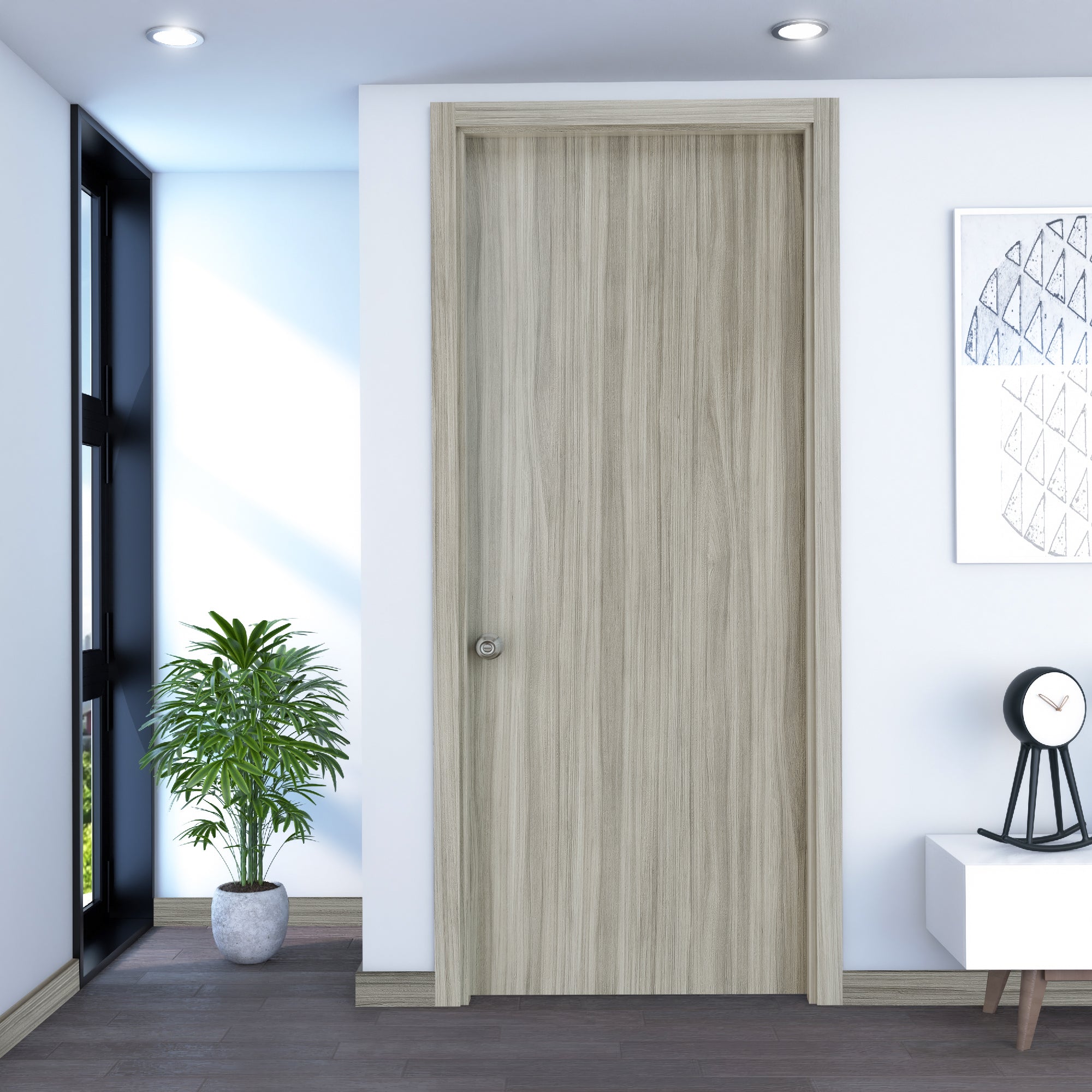 Puerta Gris Plata 65 X 200 cm
