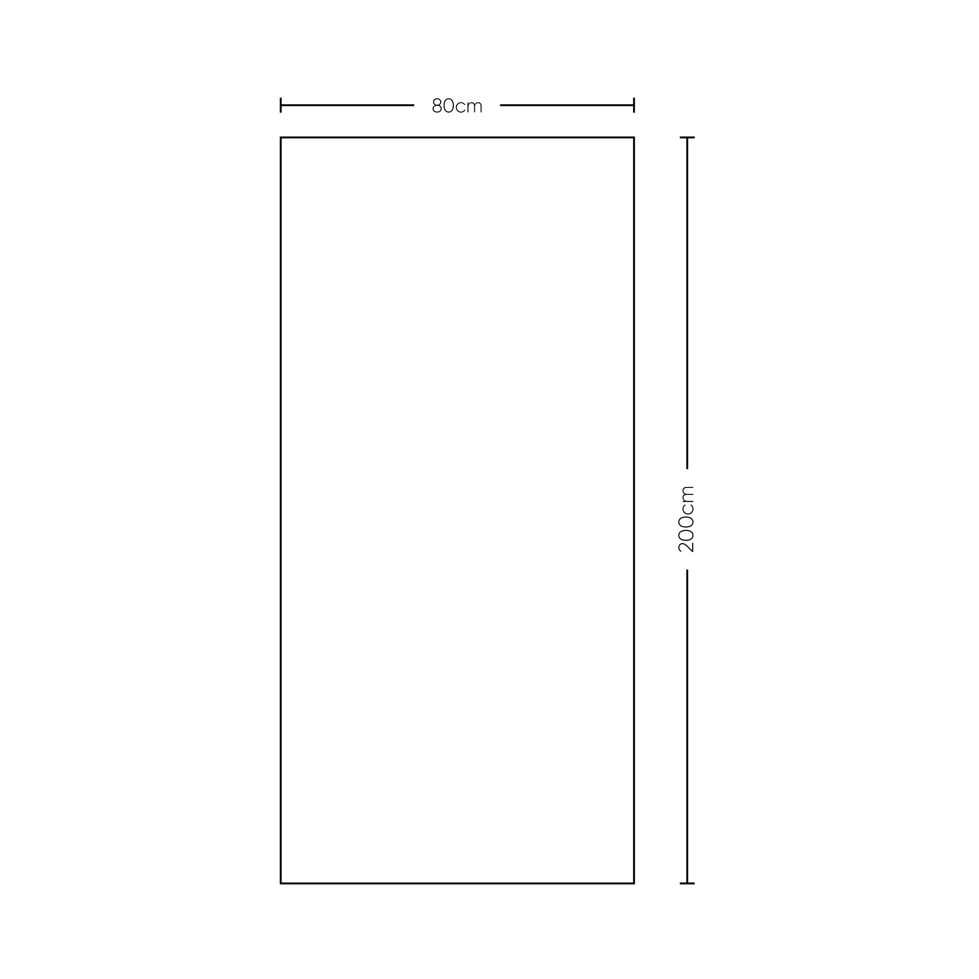 Puerta Gris Plata 80 X 200 cm