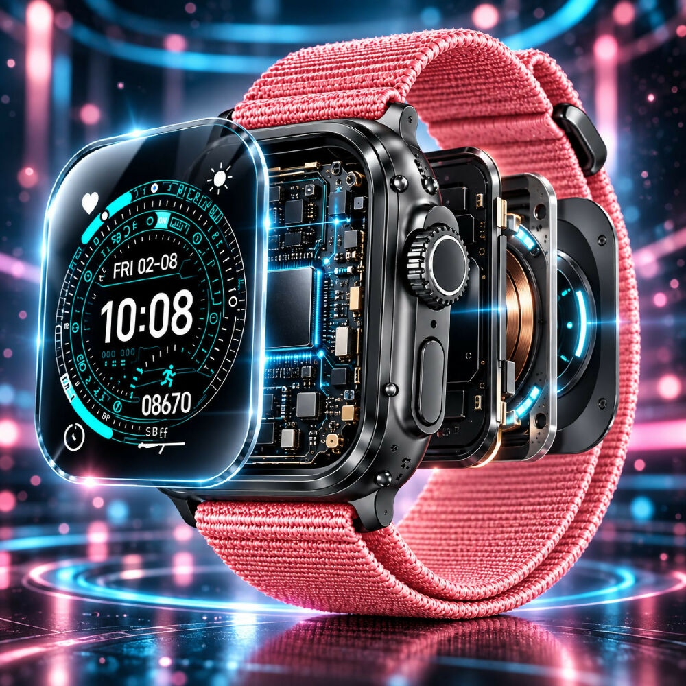Smartwatch Plus ME53 Tecnología Portátil Con Visualización Amplia Y Acceso Rápido Rosa