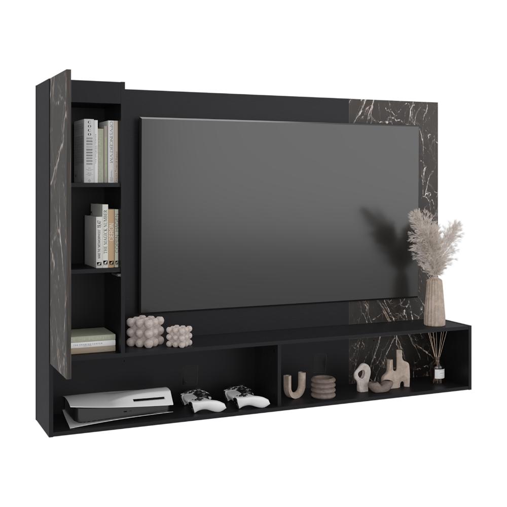Panel de Tv Beta, Wengue y Mamba con Espacio Para Televisor de Hasta 65"