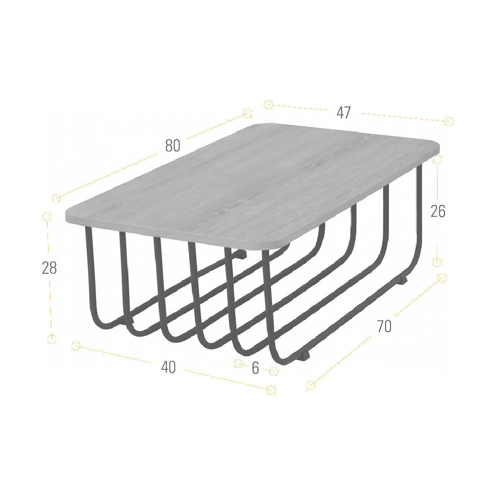 Mesa Centro Lema 80x47x28 Macula