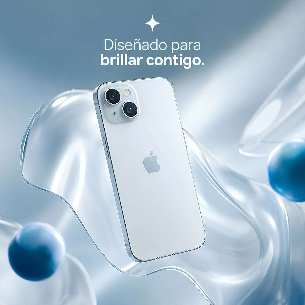 Celular Apple IPhone 15 128gb + Obsequio Vidrio Templado Y Forro Protector Celeste