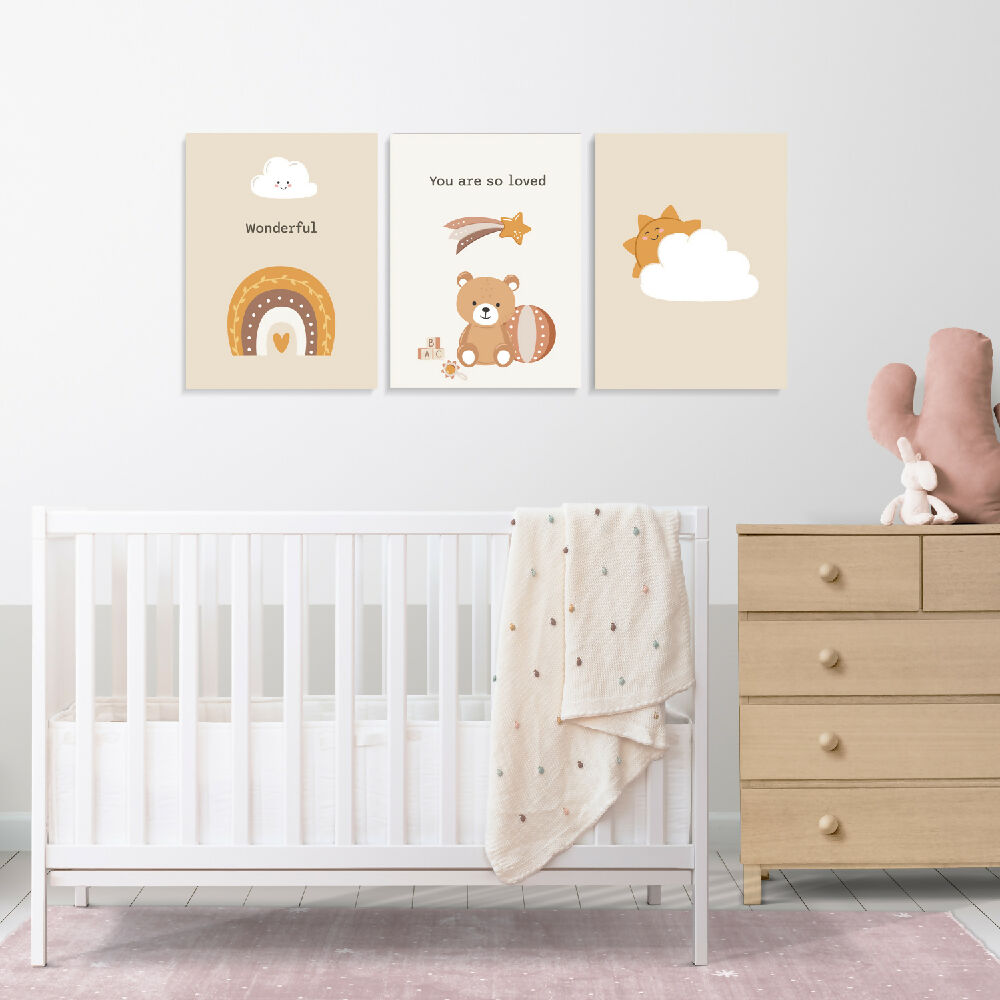 Cuadros Decorativos Triptico So Loved 30x40