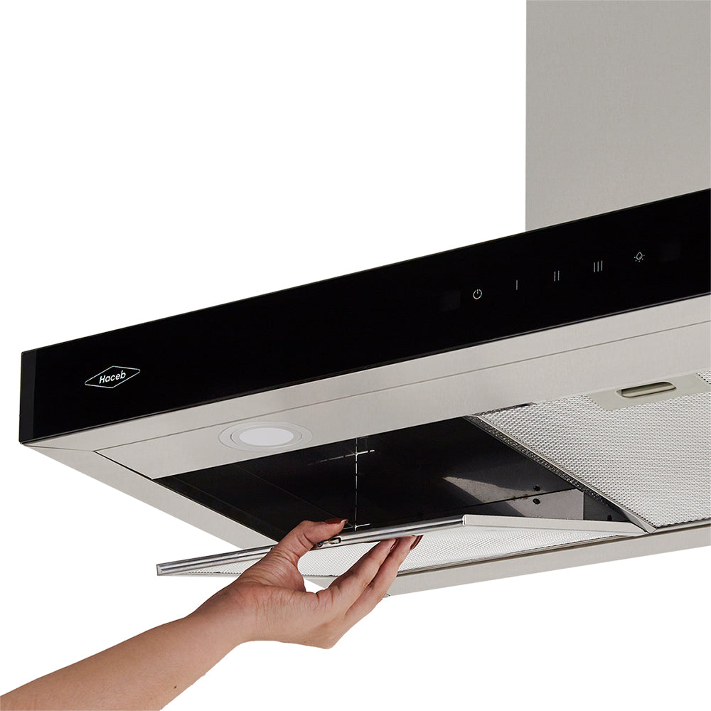 Campana Península Haceb Tipo T Inox, Negro