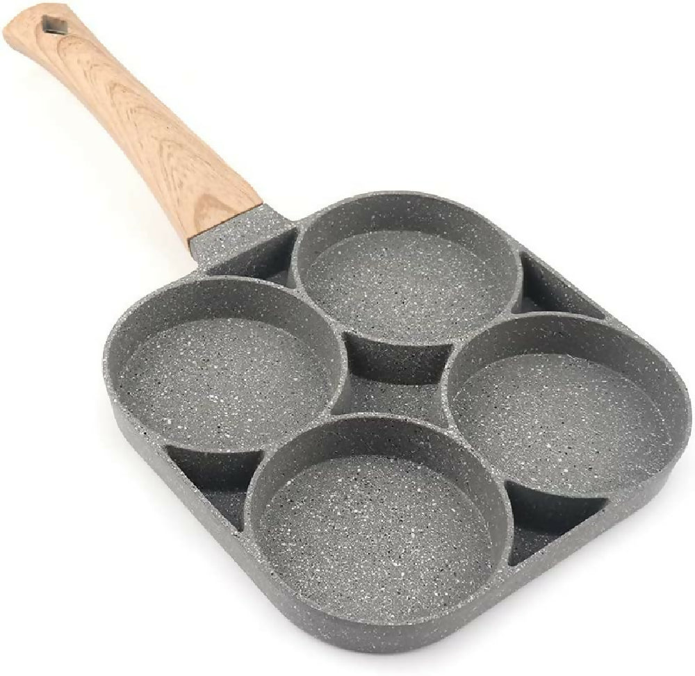 Sartén 4 Compartimentos Antiadherente Huevos Pancakes Hamburguesas