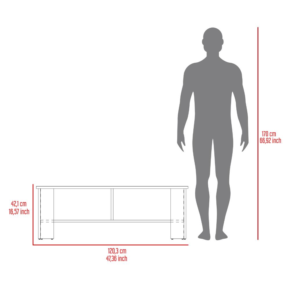 Mesa Para Tv Navi, Positano y Blanco Duqueza, Para Televisor Hasta 55 Pulgadas