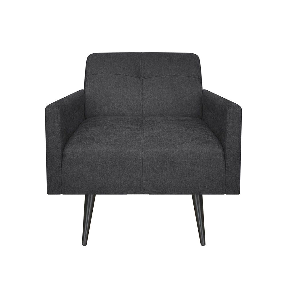 Poltrona Serrano Antifluidos, Color Gris Oscuro