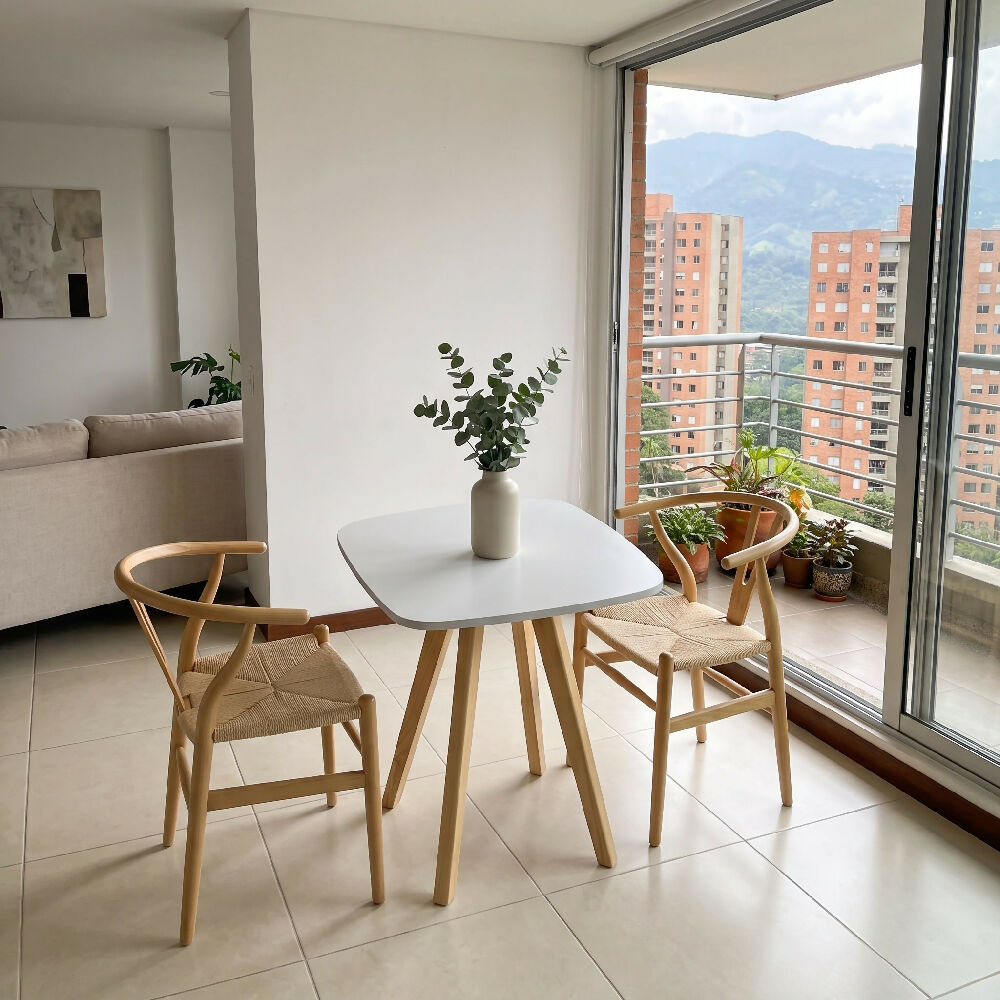 Comedor Nórdico Cuadrado 60