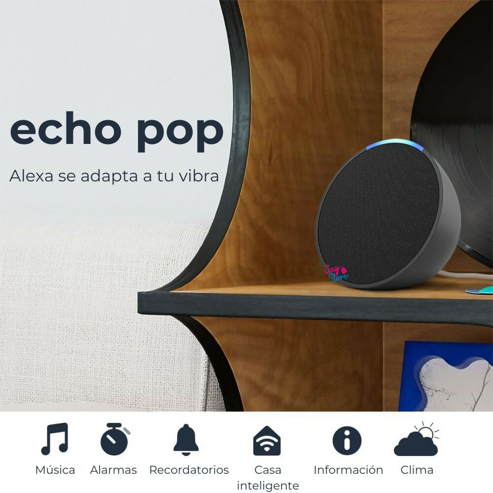 Echo Pop Asistente Virtual Alexa Altavoz Parlante Inteligente