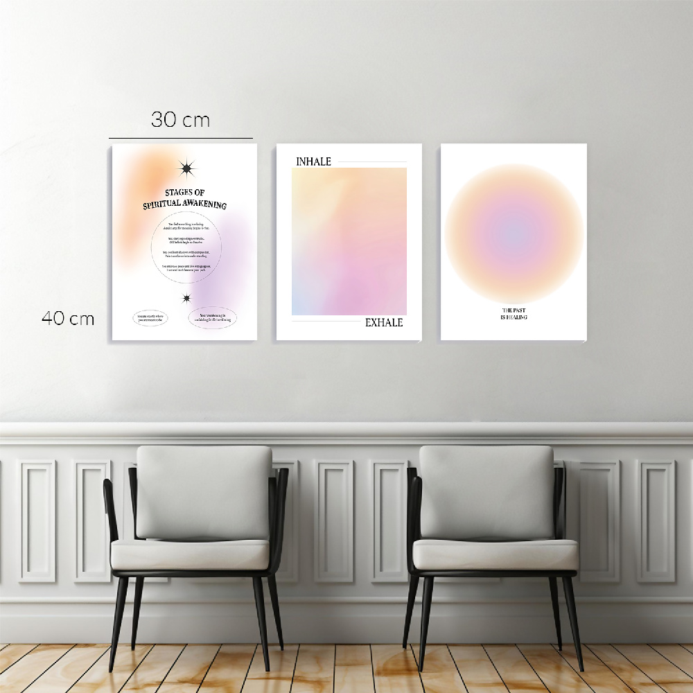 Cuadros Decorativos Triptico Spiritual 30x40