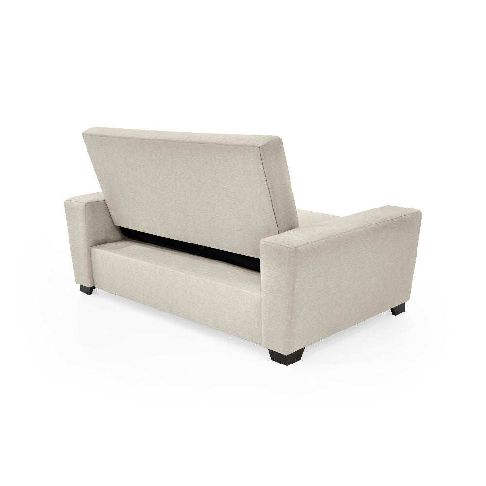 Sofa Cama 2 Puestos Hamburgo 160x87x86 Tela Beige
