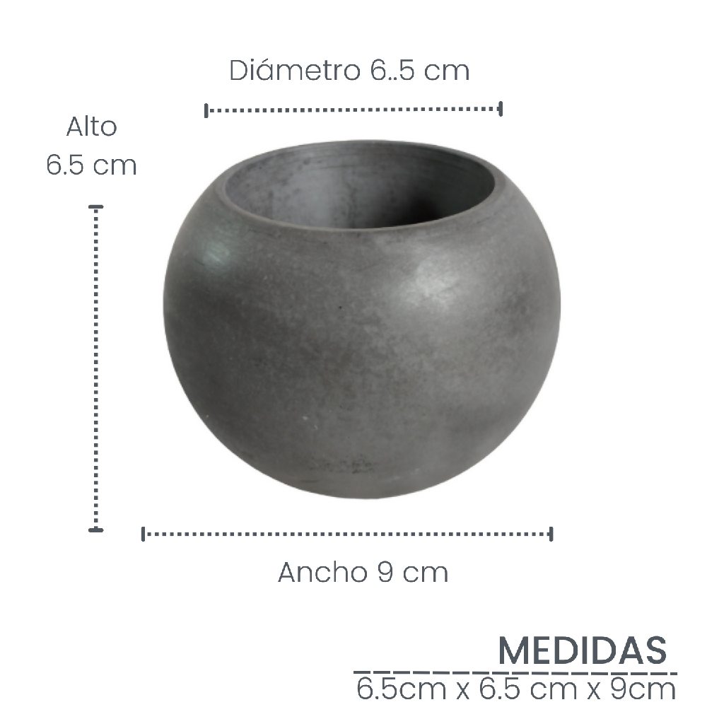 matera de mesa en cemento luna mini oscuro y blanco de concreto tienda online de materas y decoración_03