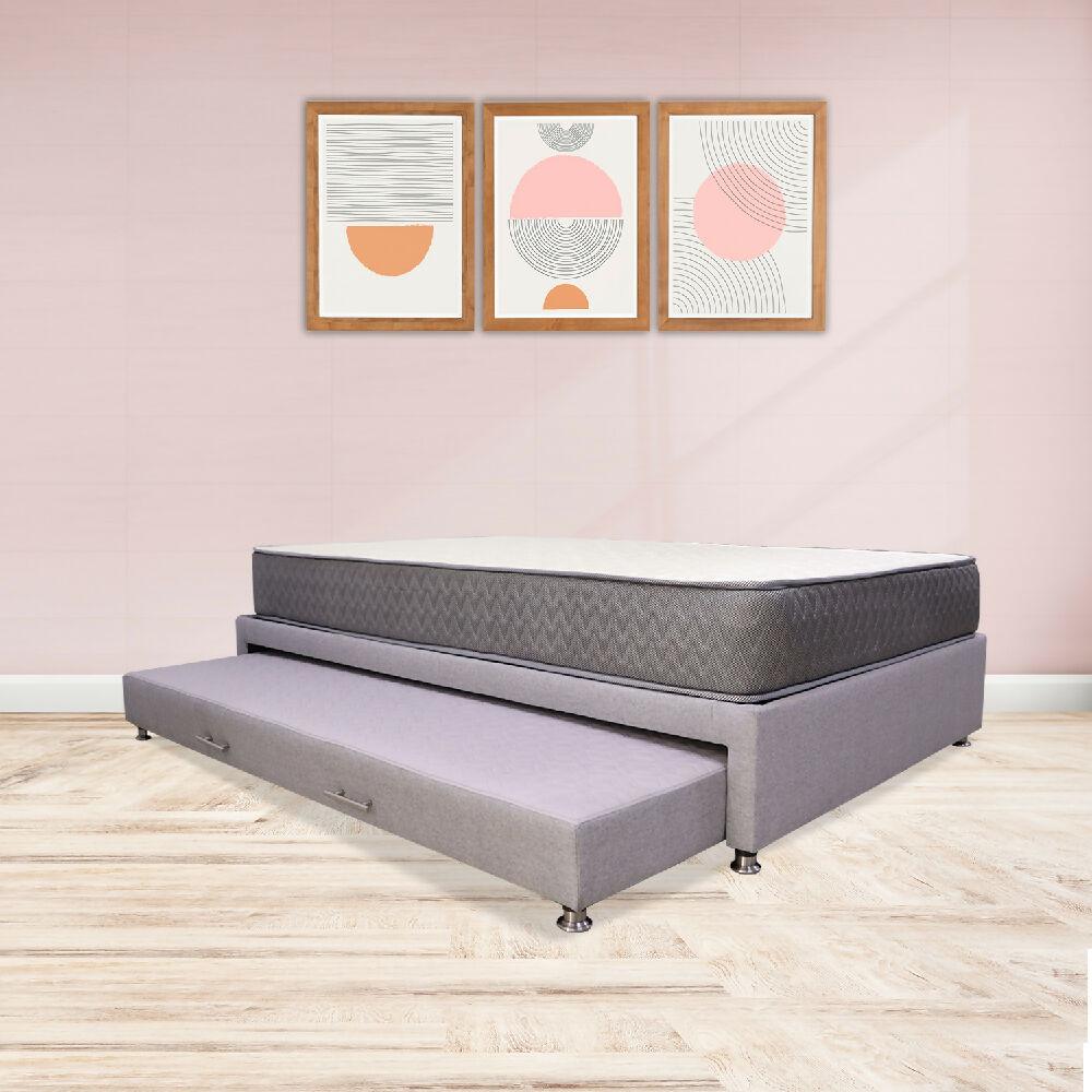 Combo Cama Tarima Nido + Colchón Tanner 100 Sencillo