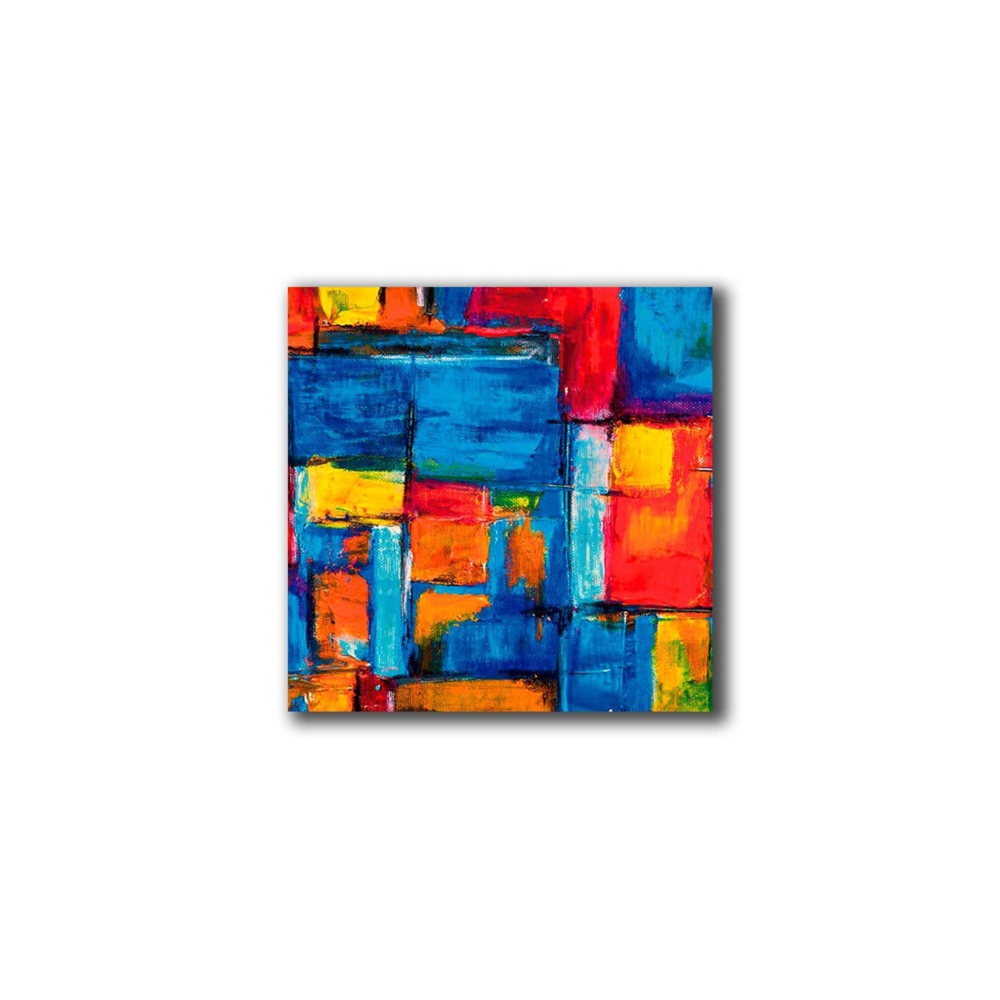Cuadro Decorativo Arte Abstract L 60X60 cm - Impresion en Tela