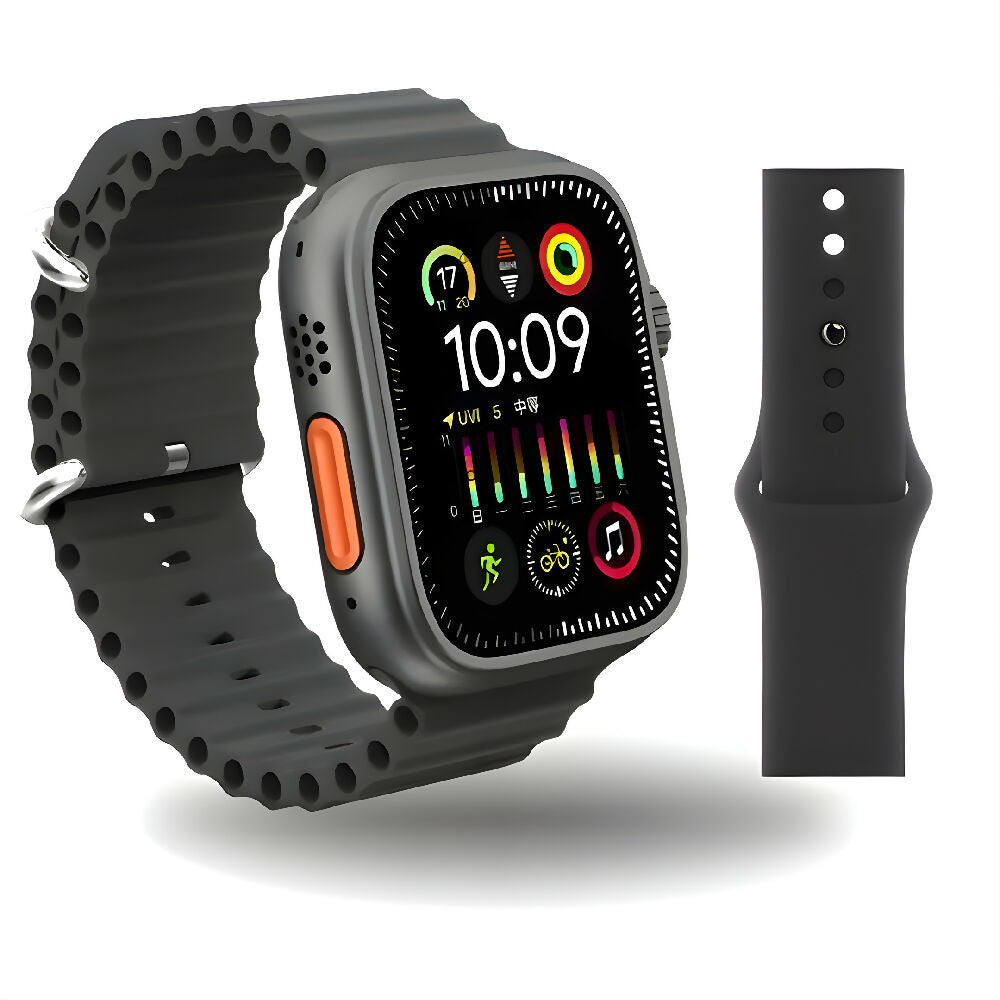 Smartwatch IW10 Ultra Mini Negro Bluetooth Reloj Inteligente Pequeño Con Pantalla HD, Frecuencia Cardíaca Y Batería Duradera