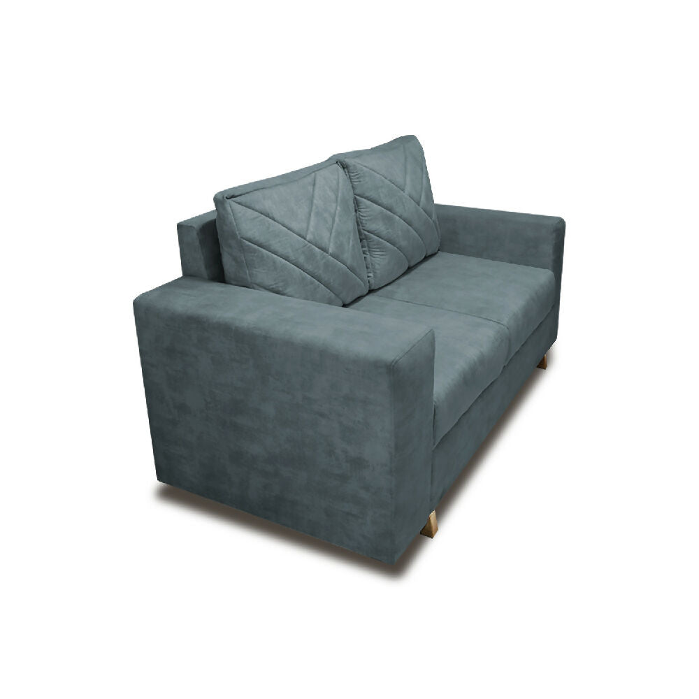 Sofa Amsterdam 2Ptos En Tela Amiglable Con Mascotas 150X72X75 Cm Acero