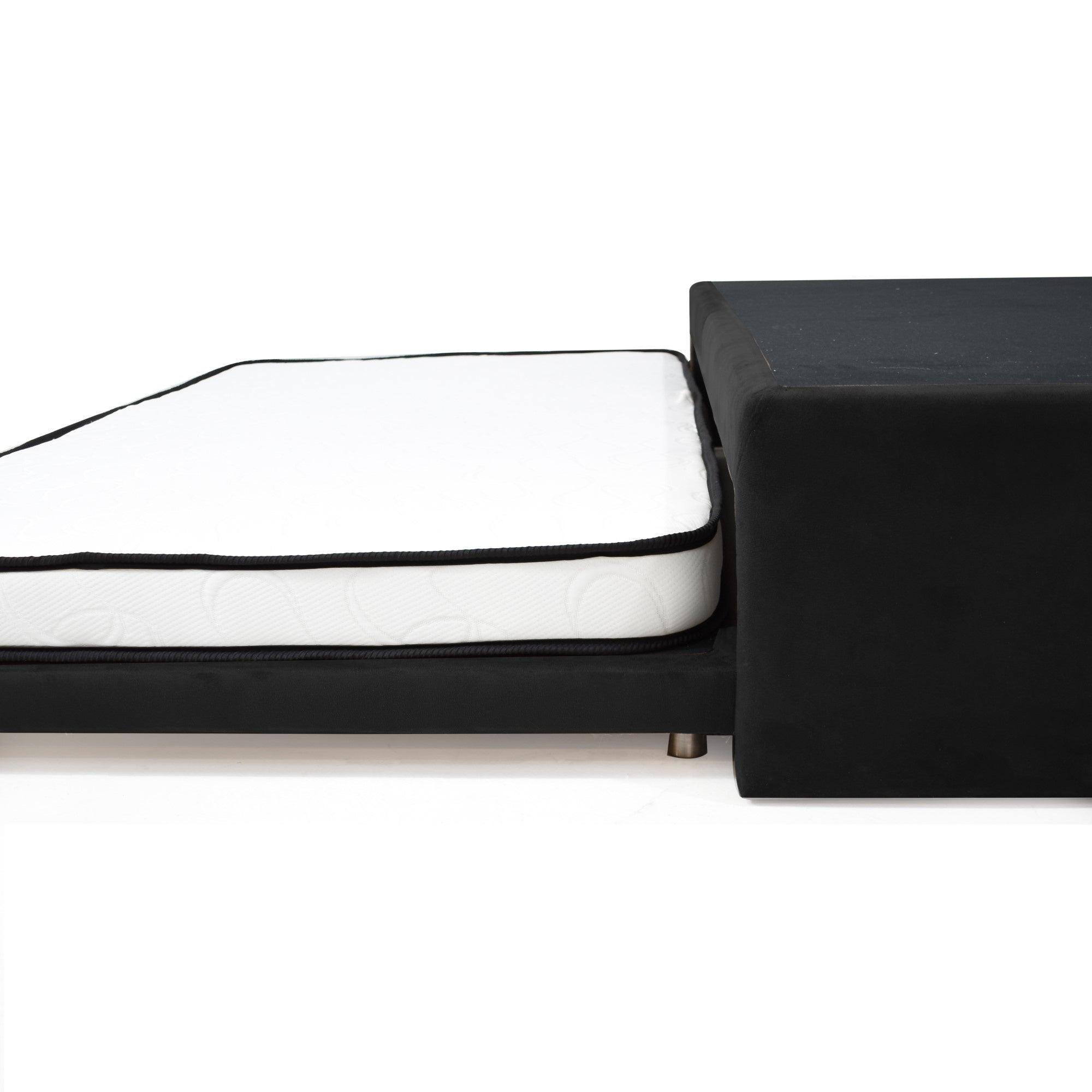 Set Camanido Infantil Suecia Negro con Colchoneta