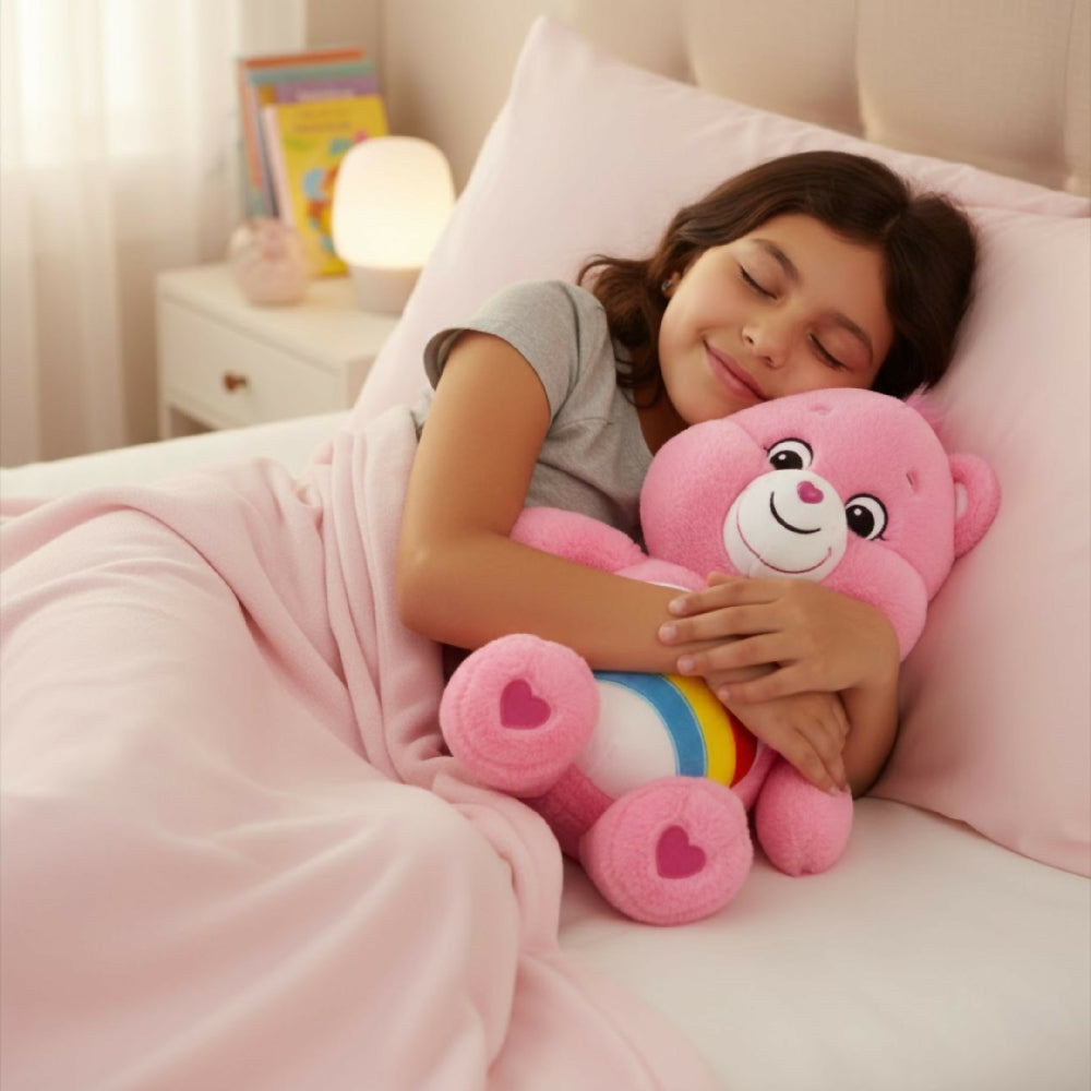 Peluche Manta Oso Alegrosita 50 Cm – Muñeco Suave Con Cobija Integrada Ideal Para Regalo Y Descanso