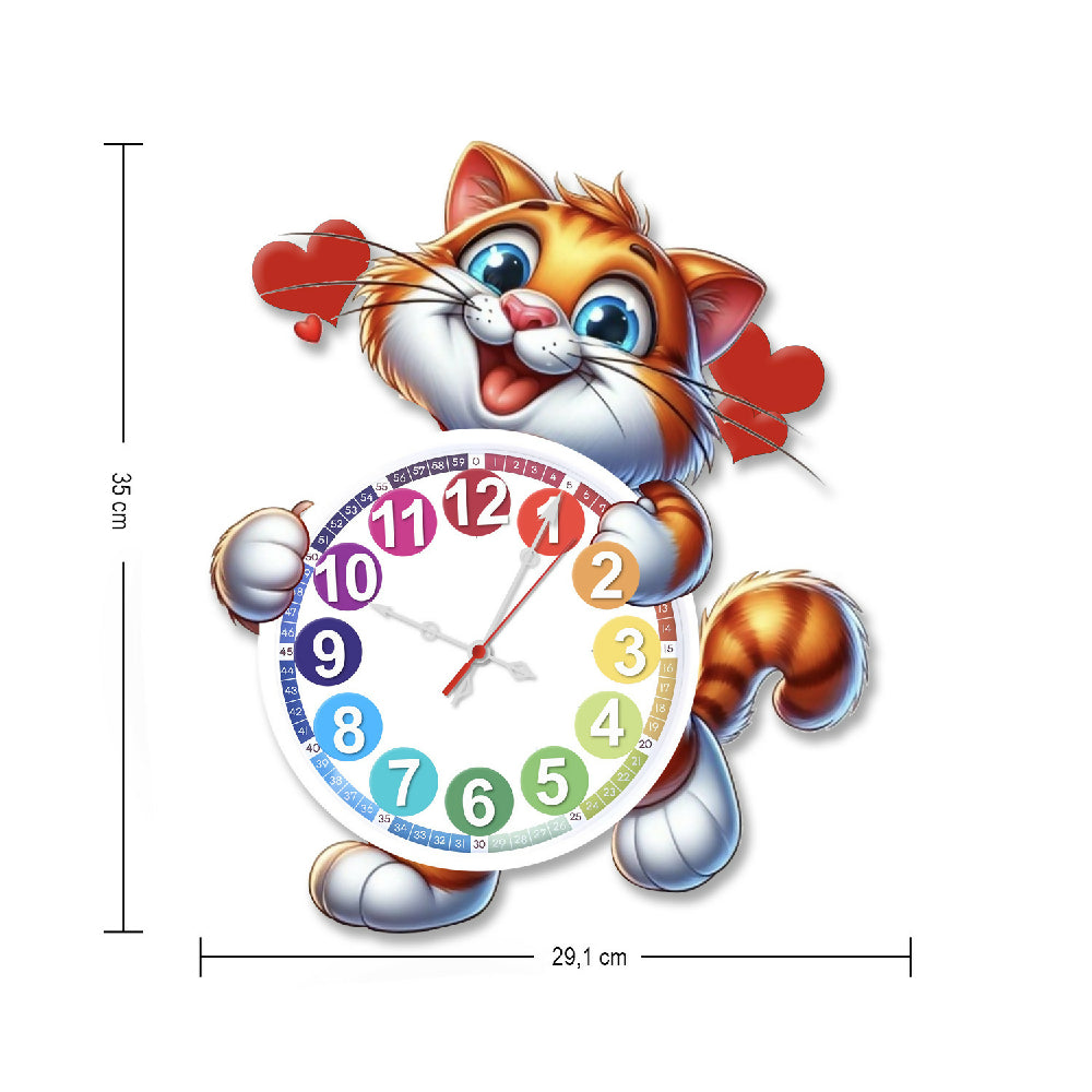 reloj kids  gato acotado
