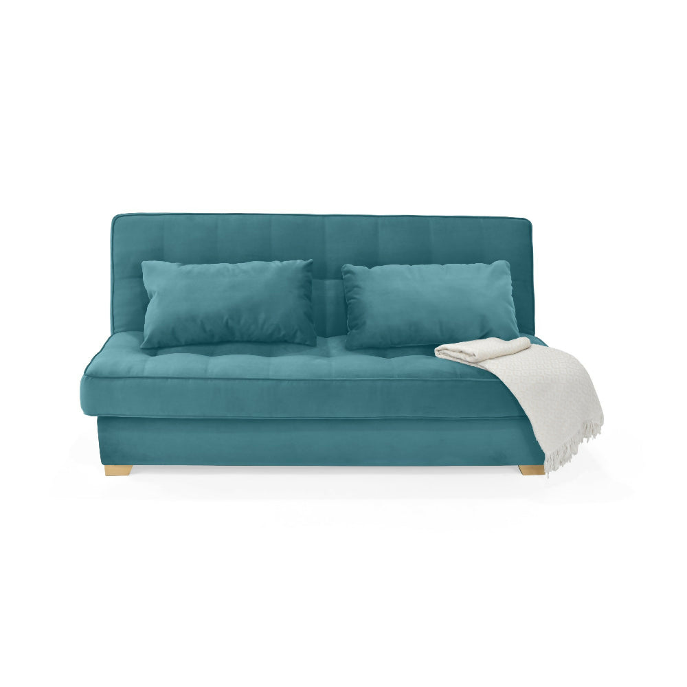 Sofa Cama Cambridge 185x90x90 Con Baul Tela Petroleo