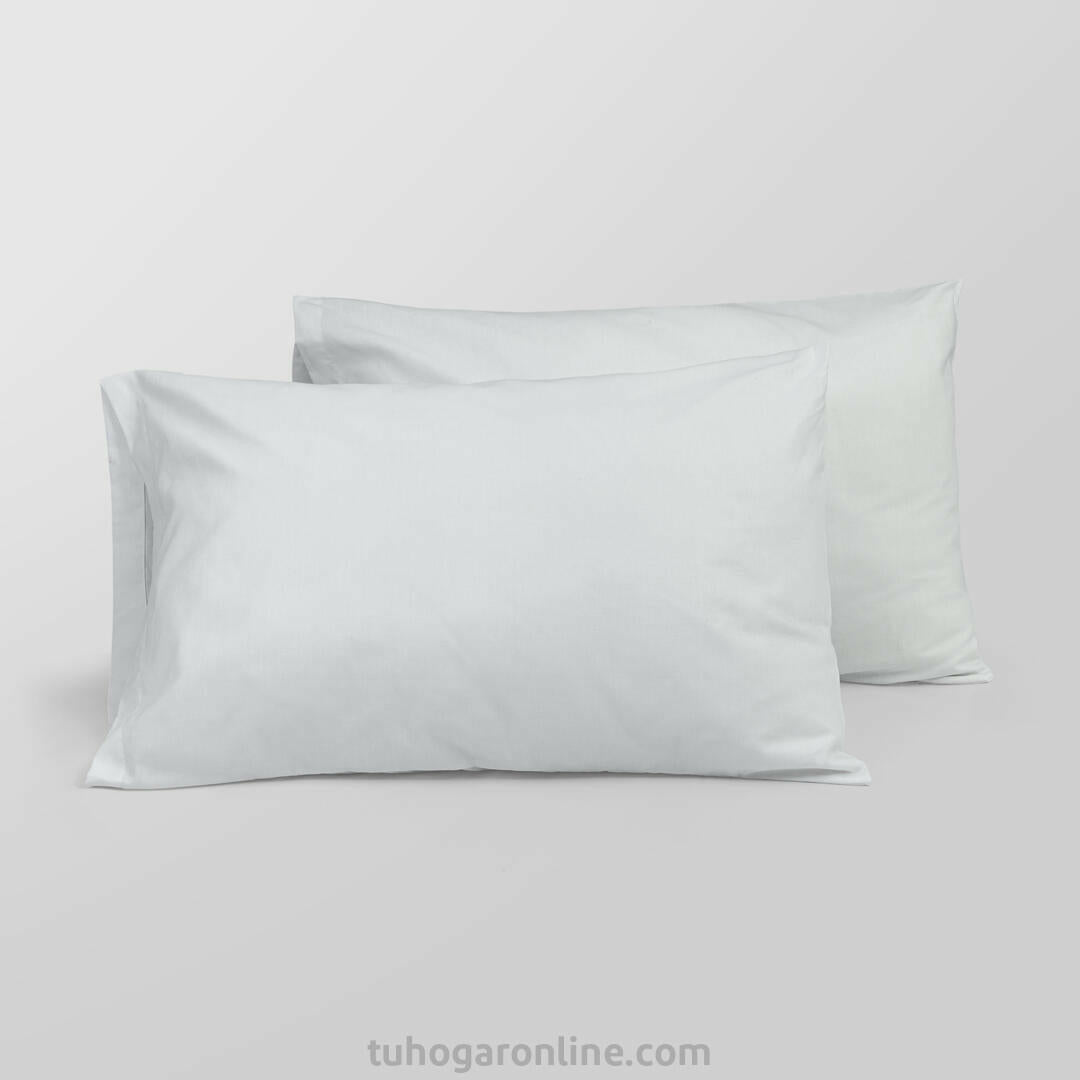 Duo Fundas Blancas 50X90 Para Almohada Suave 0,50 X 0,90 Aprox.
