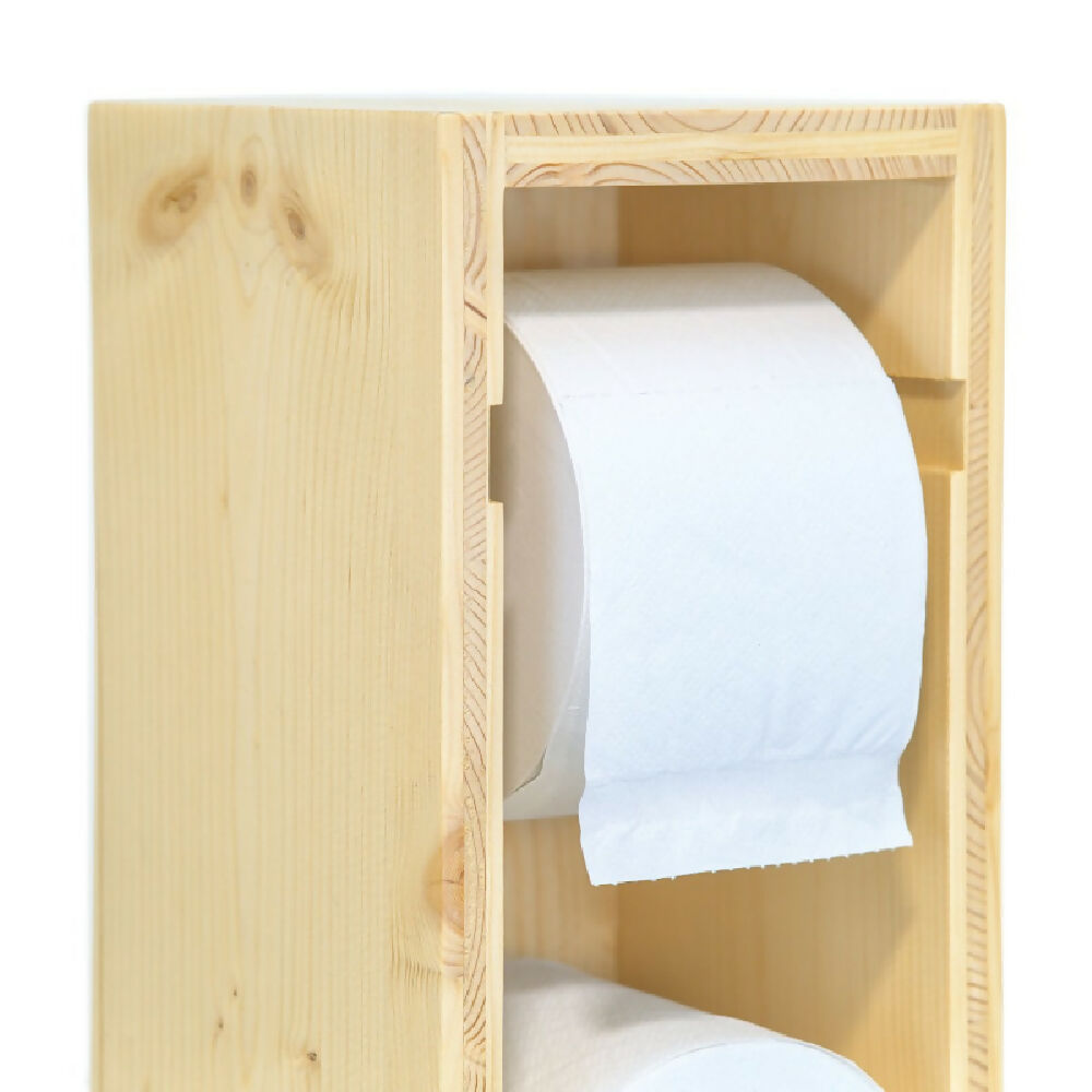 Organizador De Papel Higiénico En Madera