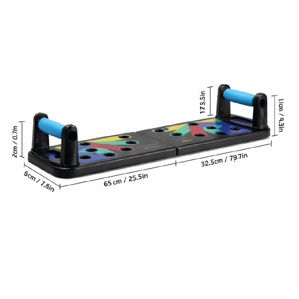 Tabla De Flexiones Push Up Board 46 En 1 Con Bandas Elásticas