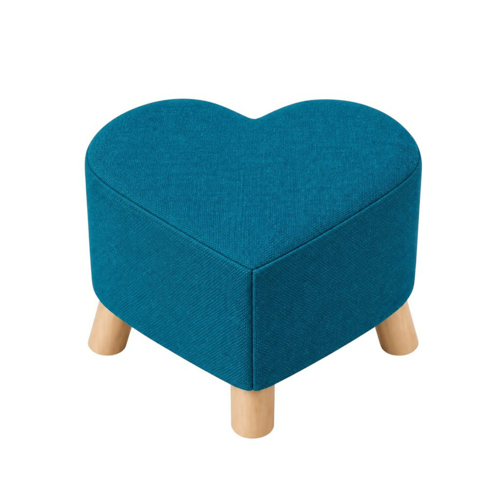 Puff Posa Pie Cora 30x30 Azul Opalo
