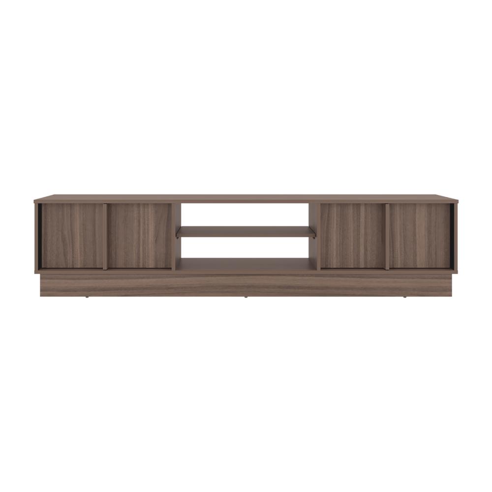 Mesa Para Tv Caobe, Avellana y Wengue, Para Televisor de Hasta 75 Pulgadas con cuatro puertas