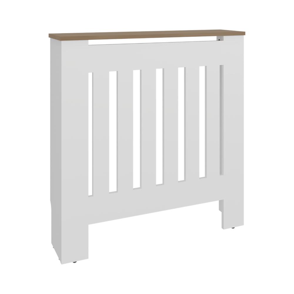 Cubierta para Radiador Linn, Kronos Blanco y Kronos Fresno, cuenta con espacio para colocar objetos decorativos ZF