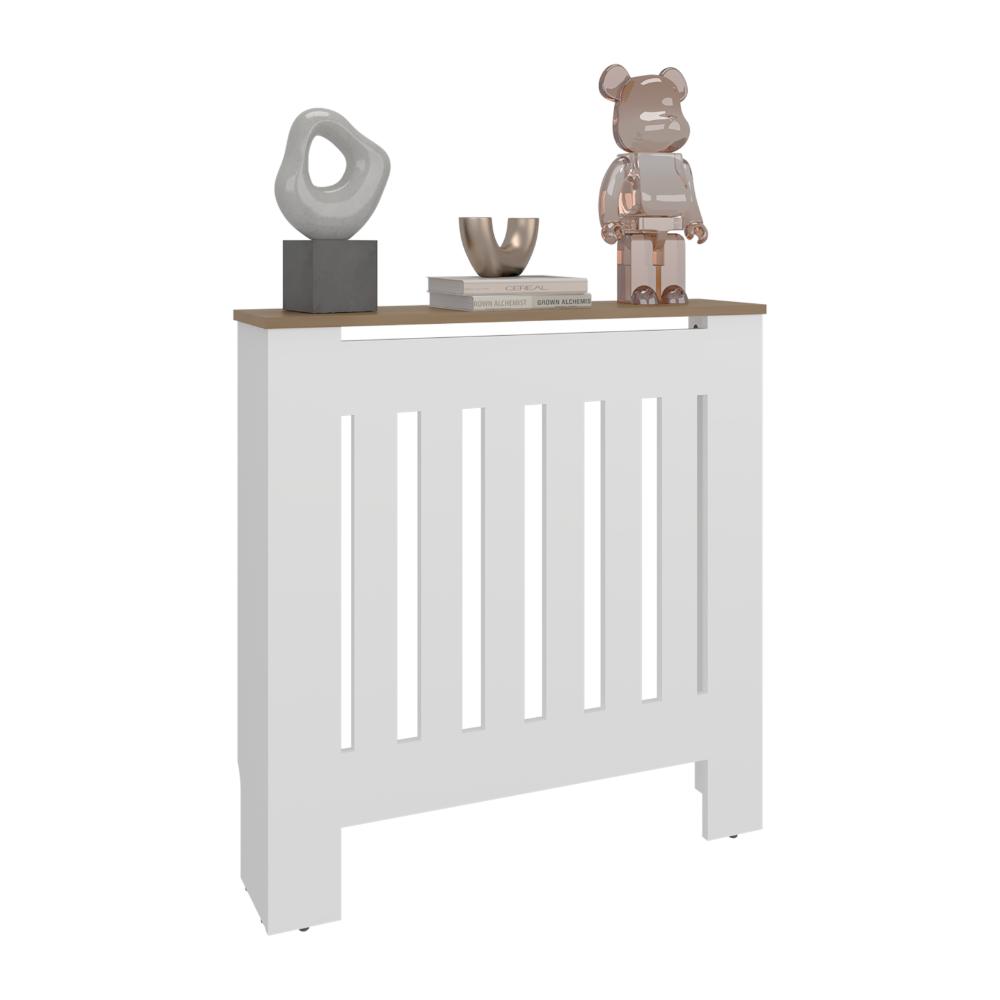 Cubierta para Radiador Linn, Kronos Blanco y Kronos Fresno, cuenta con espacio para colocar objetos decorativos ZF