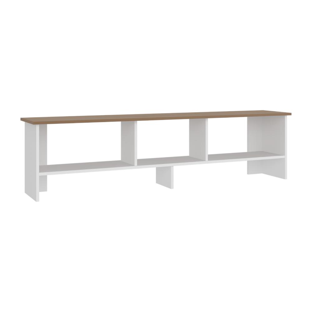 Mesa Para Tv Belga, Kronos Blanco y Kronos Fresno, Para Televisor Hasta 65" ZF