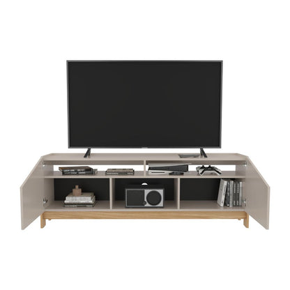 Mesa para TV Holanda, Fresno Europeo y Capri, para televisor máximo 70"