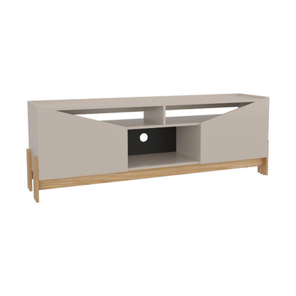 Mesa para TV Holanda, Fresno Europeo y Capri, para televisor máximo 70"