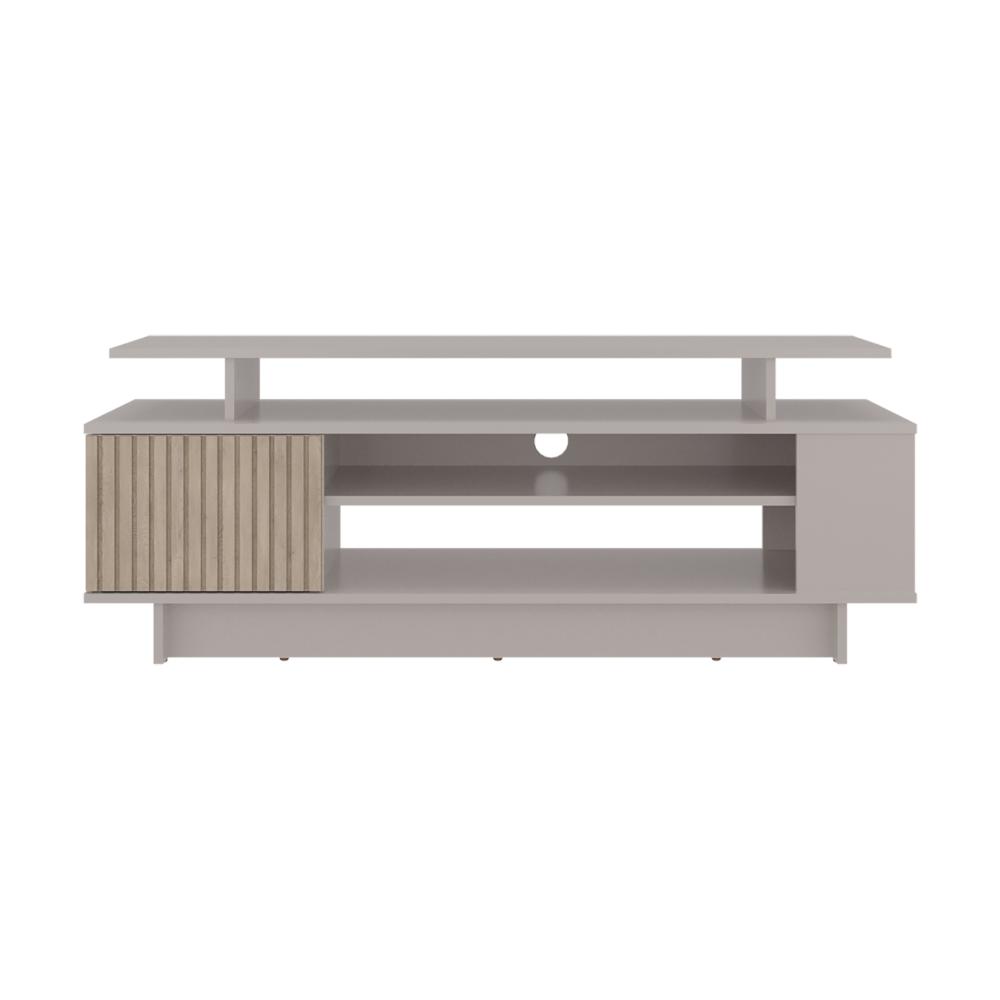 Mesa de TV Bowie, Capri + Dekowall y Roble Natural, para Televisor hasta 55 Pulgadas