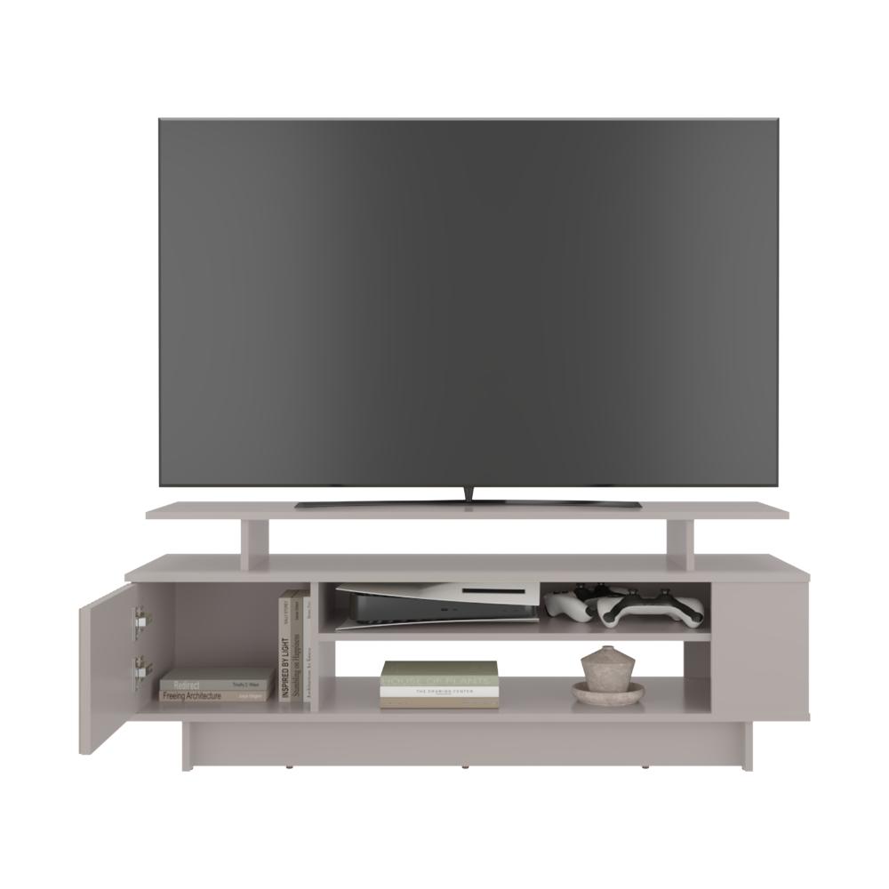Mesa de TV Bowie, Capri + Dekowall y Roble Natural, para Televisor hasta 55 Pulgadas