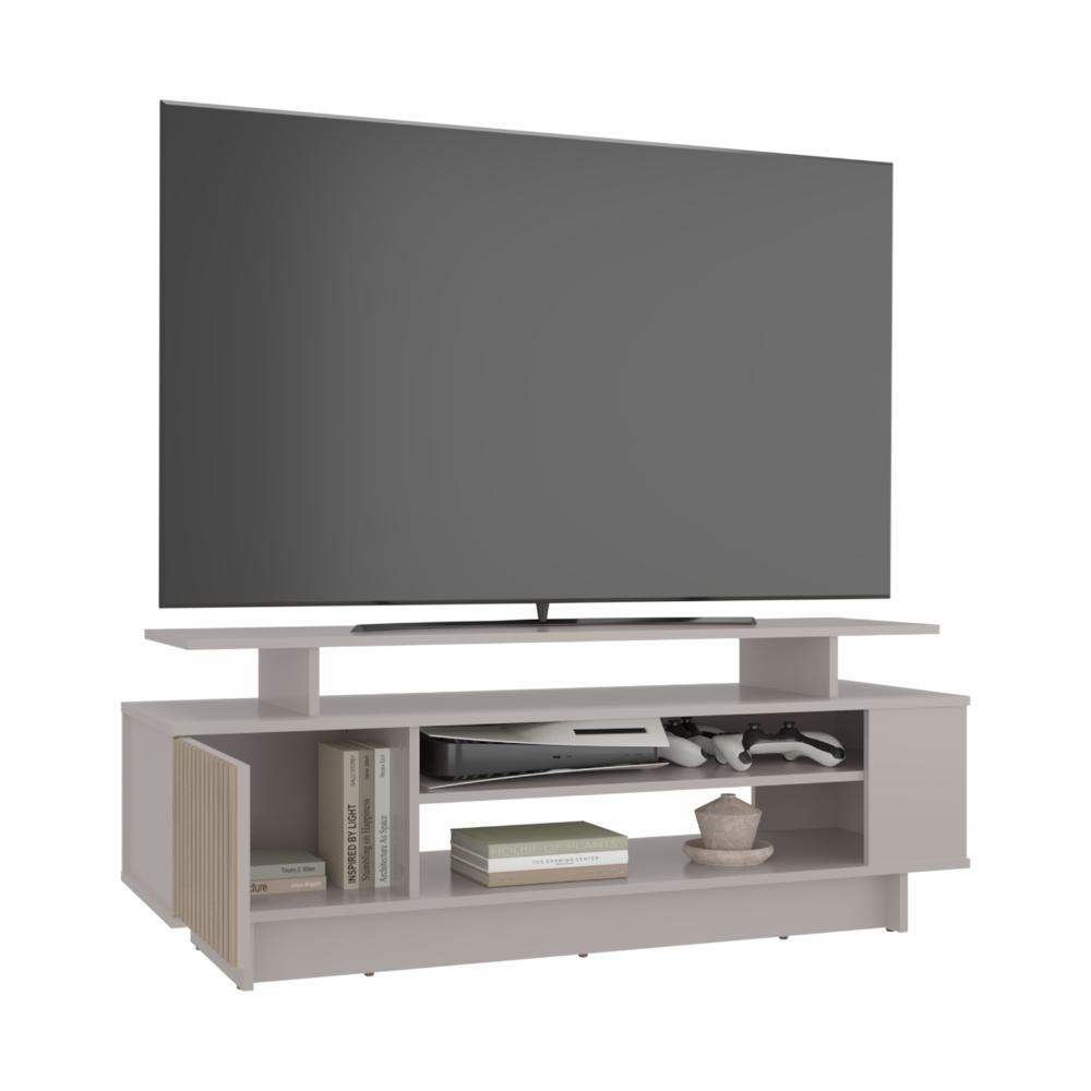 Mesa de TV Bowie, Capri + Dekowall y Roble Natural, para Televisor hasta 55 Pulgadas