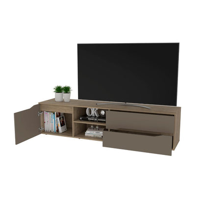 Mesa para TV Yeko, Cocoa, para TV hasta 60'' puerta abatible