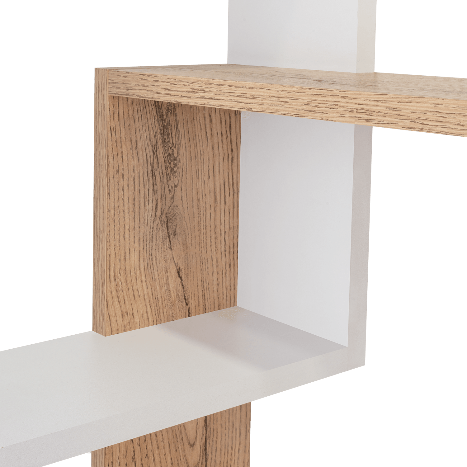 Repisa Cuadrada Deia, Beige y Blanco, x 1 Unidad - VIRTUAL MUEBLES